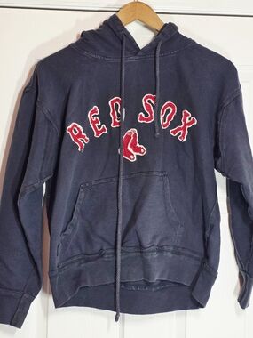 Boston Red Sox Wright & Ditson MLB Pullover Sweatshirt Distressed Hoodie Men’s M